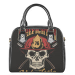 Volunteer Firefighter Print Shoulder Handbag
