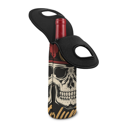 Volunteer Firefighter Print Single Neoprene Wine Tote