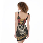 Volunteer Firefighter Print Sleeveless Bodycon Dress