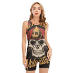 Volunteer Firefighter Print Sleeveless One Piece Swimsuit