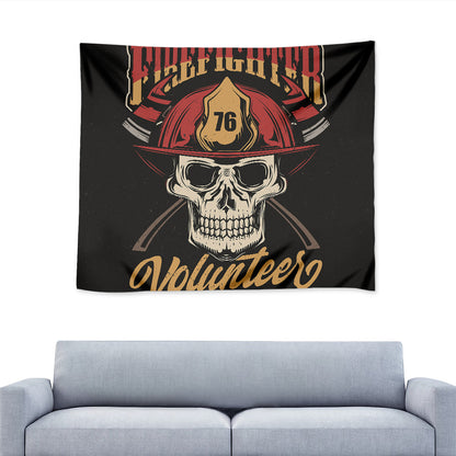 Volunteer Firefighter Print Tapestry