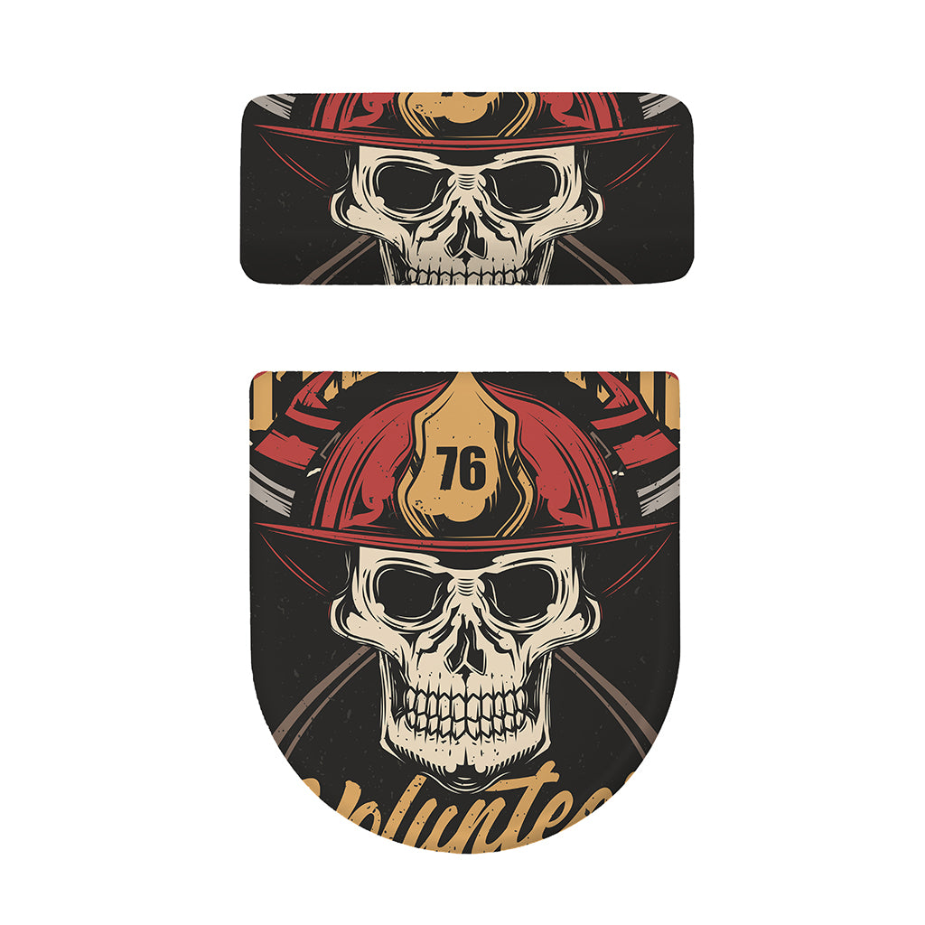 Volunteer Firefighter Print Toilet Lid And Tank Cover Set