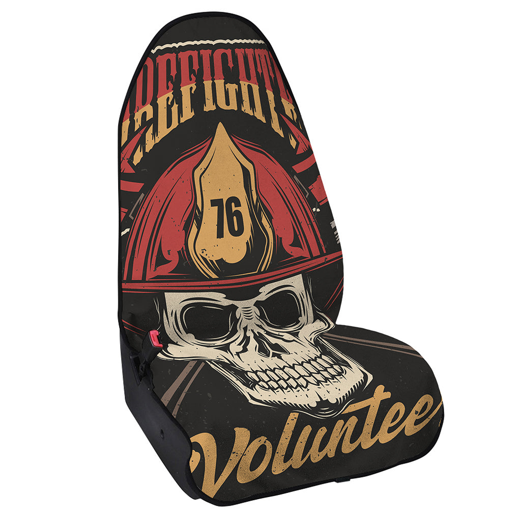 Volunteer Firefighter Print Waterproof Car Seat Cover