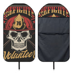 Volunteer Firefighter Print Waterproof Car Seat Cover