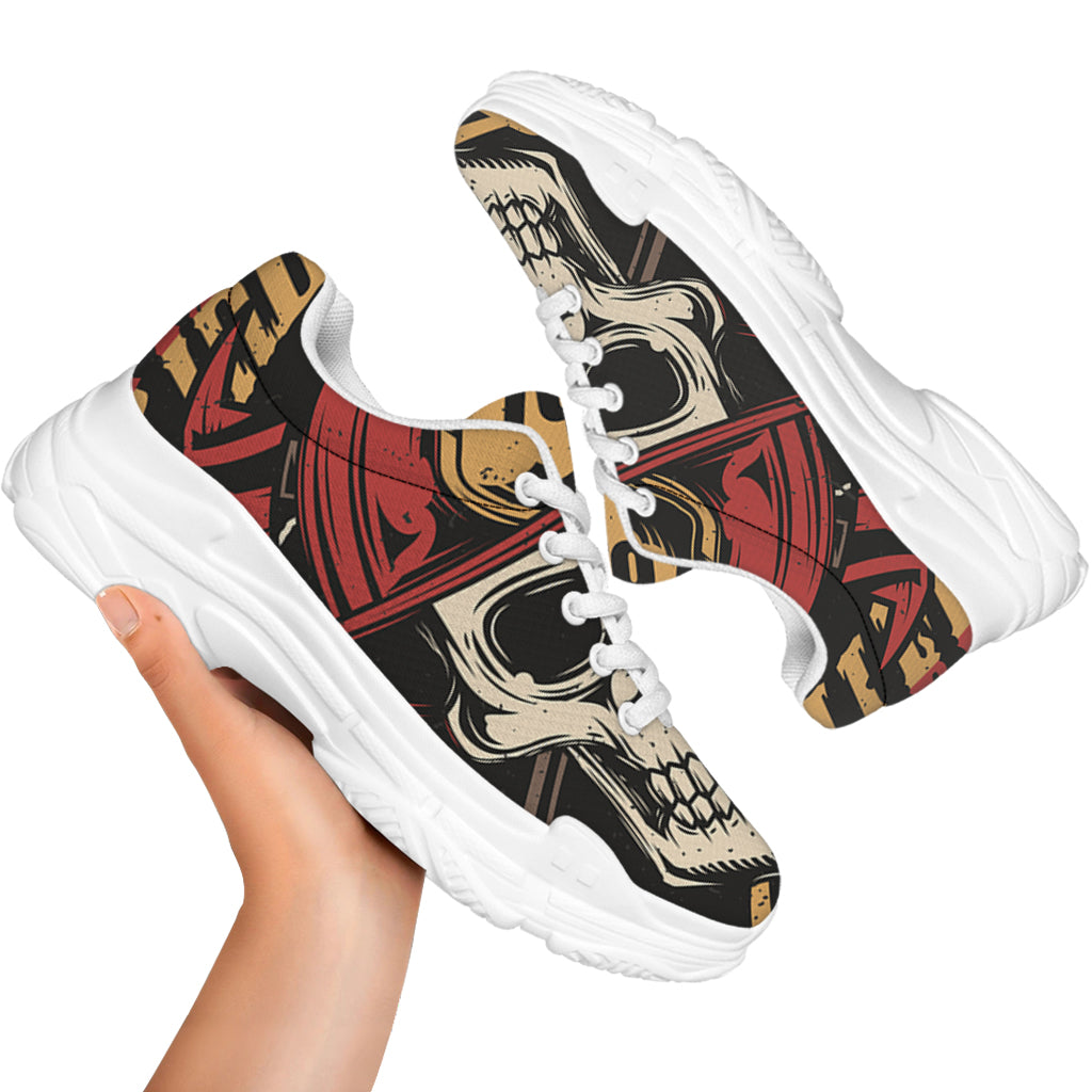 Volunteer Firefighter Print White Chunky Shoes