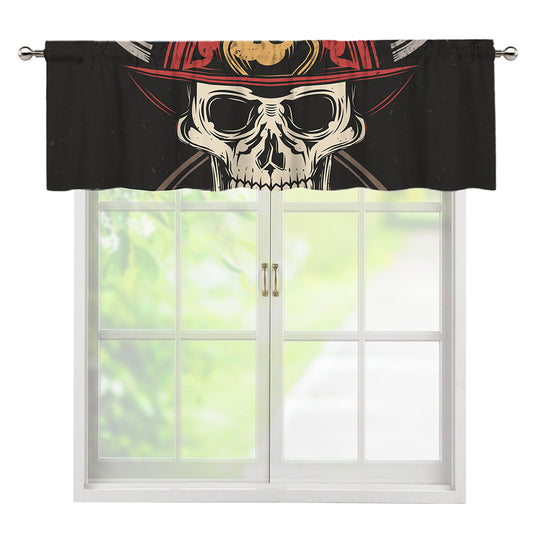 Volunteer Firefighter Print Window Valance