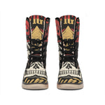 Volunteer Firefighter Print Winter Boots