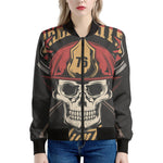 Volunteer Firefighter Print Women's Bomber Jacket