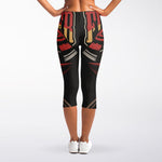 Volunteer Firefighter Print Women's Capri Leggings