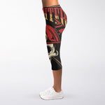 Volunteer Firefighter Print Women's Capri Leggings
