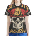 Volunteer Firefighter Print Women's Polo Shirt