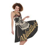 Volunteer Firefighter Print Women's Sleeveless Dress