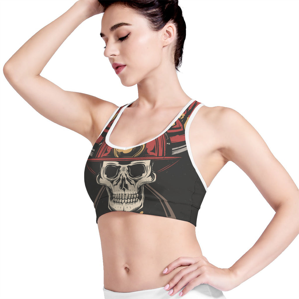 Volunteer Firefighter Print Women's Sports Bra