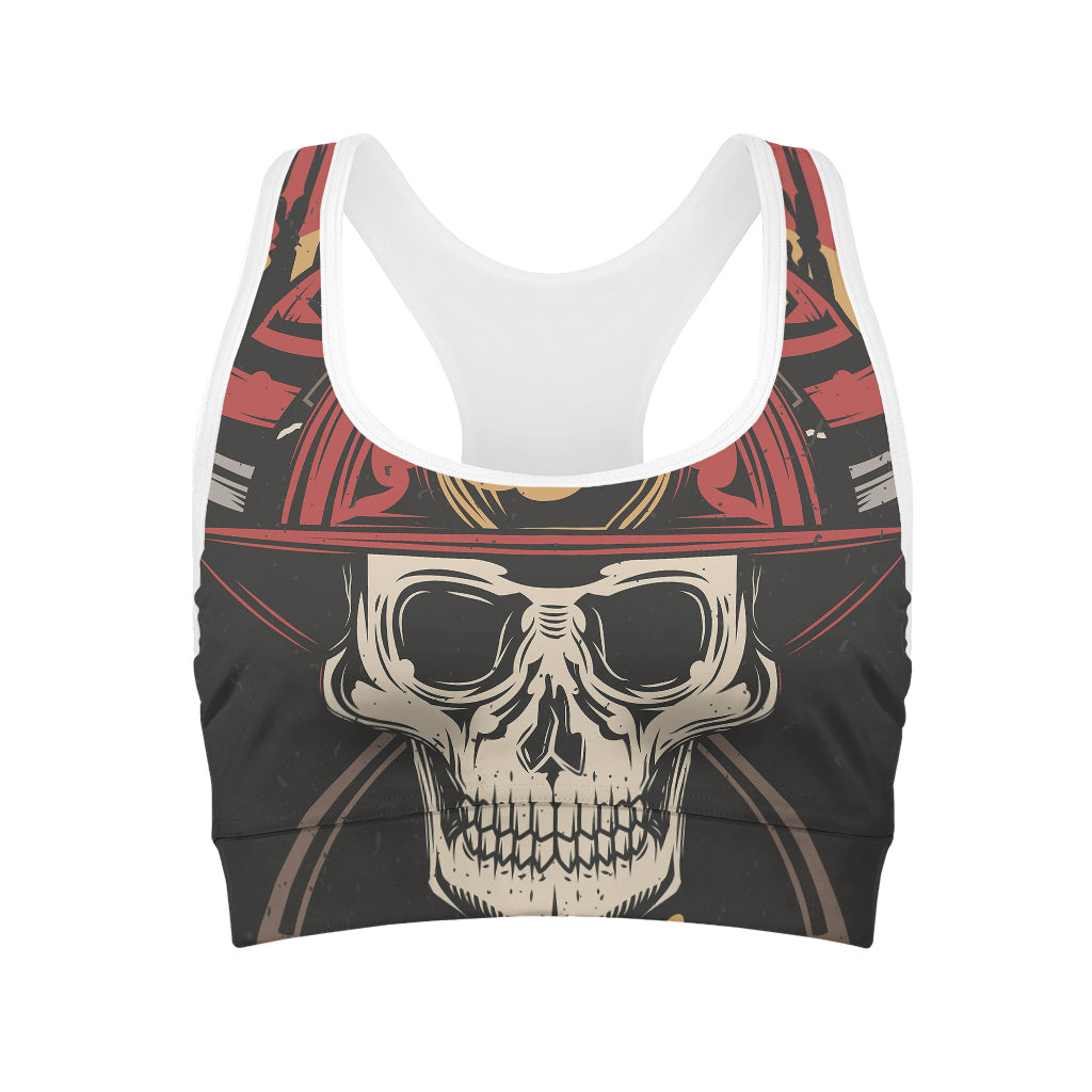 Volunteer Firefighter Print Women's Sports Bra
