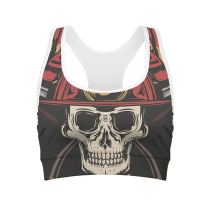 Volunteer Firefighter Print Women's Sports Bra