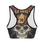 Volunteer Firefighter Print Women's Sports Bra