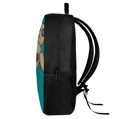 Voodoo Doll Print 17 Inch Backpack