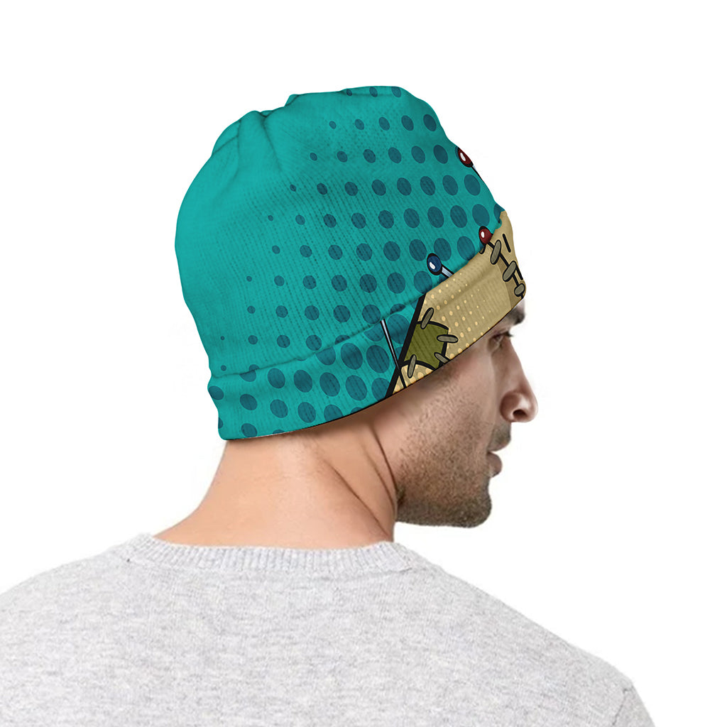 Voodoo Doll Print Beanie