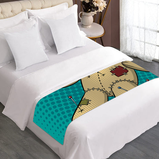 Voodoo Doll Print Bed Runner