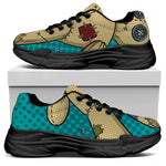 Voodoo Doll Print Black Chunky Shoes