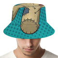 Voodoo Doll Print Bucket Hat