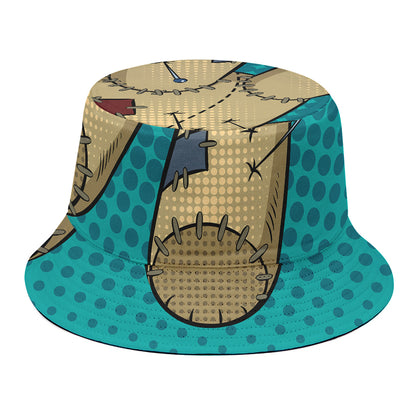 Voodoo Doll Print Bucket Hat