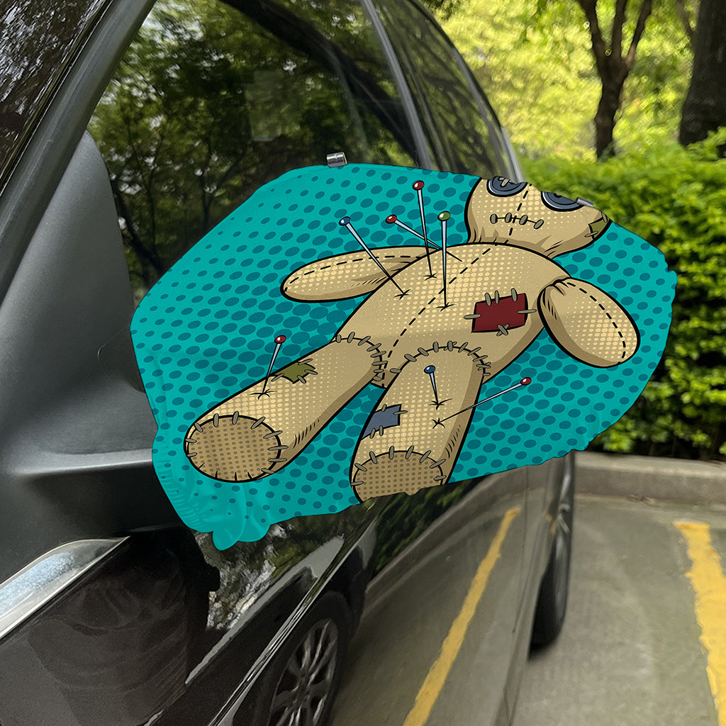 Voodoo Doll Print Car Side Mirror Covers