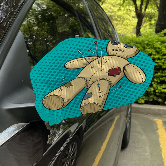 Voodoo Doll Print Car Side Mirror Covers