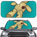Voodoo Doll Print Car Windshield Sun Shade