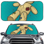 Voodoo Doll Print Car Windshield Sun Shade