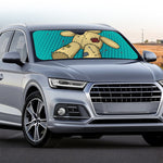 Voodoo Doll Print Car Windshield Sun Shade