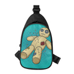 Voodoo Doll Print Chest Bag