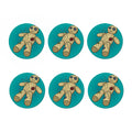 Voodoo Doll Print Coaster Set