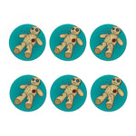 Voodoo Doll Print Coaster Set