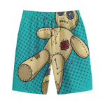 Voodoo Doll Print Cotton Shorts