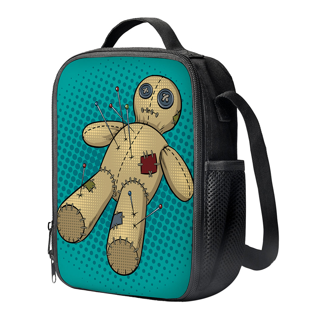Voodoo Doll Print Crossbody Lunch Bag