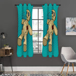 Voodoo Doll Print Curtain