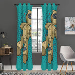 Voodoo Doll Print Curtain