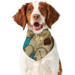 Voodoo Doll Print Dog Bandana