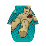 Voodoo Doll Print Dog Zip Up Hoodie