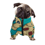 Voodoo Doll Print Dog Zip Up Jacket