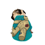 Voodoo Doll Print Dog Zip Up Jacket