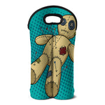 Voodoo Doll Print Double Neoprene Wine Tote