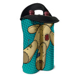Voodoo Doll Print Double Neoprene Wine Tote