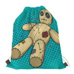 Voodoo Doll Print Drawstring Bag