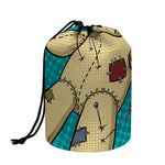 Voodoo Doll Print Drawstring Makeup Bag