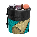 Voodoo Doll Print Drawstring Makeup Bag