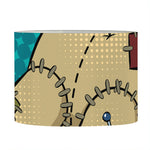 Voodoo Doll Print Drum Lamp Shade