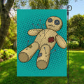 Voodoo Doll Print Garden Flag