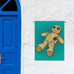 Voodoo Doll Print Garden Flag